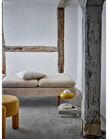 Sgabello giallo ocra imbottito Bruno – Bloomingville