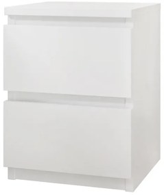 Comodino MALWA 40x40 cm bianco opaco