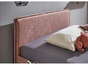 Letto da bambini rosa imbottito rete non inclusa 140x200 cm Fun – Meise Möbel
