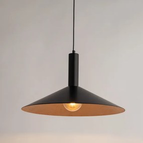 Lampadario a sospensione con filo CAPRI 1xE27/15W/230V diametro 50 cm nero/rame