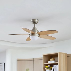 Lindby Ventilatore da soffitto a LED Klasika, DC, silenzioso, 106 cm, CCT