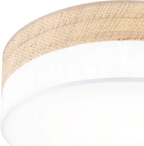 Plafoniera LED SIRJA BOHO LED/36W/230V Ø 45 cm beige/bianco