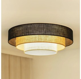 Brilagi -Plafoniera ASPEN LUNETA LED/12W/230V diametro 60 nero/beige/color crema