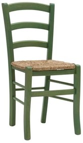 Set di 2 sedie CENISIA in legno massello verde