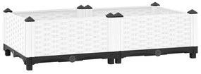 Fioriera Rialzata 80x40x23 Cm İn Polipropilene /