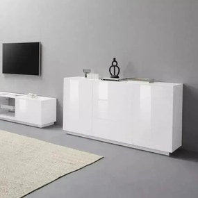 Credenza Bloom Sideboard Bianco Laccato 160 x 41,4 x 86 cm