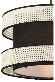 Lampadario a cavo HALO 1xE27/60W/230V nero/crema