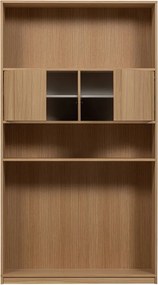 Parete attrezzata modulare in rovere naturale 264x243 cm Modulair - vtwonen