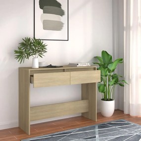 Tavolo Consolle Rovere Sonoma 100x35x76,5 Cm İn Truciolato /