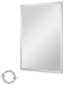 Specchio bagno 100x60 cm reversibile con bisellatura su bordo 2,5 cm