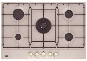 Beko HIAW75224SAVR Piano Cottura a Gas 5 Zone 1 Bruciatore Wok 75 cm Avena
