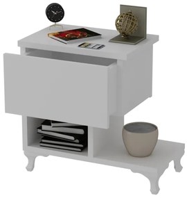 Comodino CAST 46,8x46,8 cm bianco