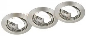 Jura kit 3 faretti da incasso rotondi orientabili acciaio d. 8,3cm ...