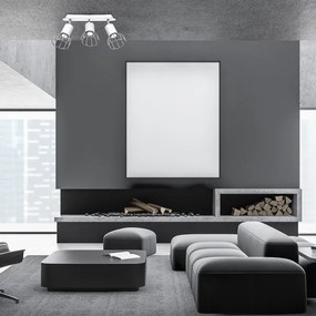 Faretto DANTE 3xGU10/25W/230V bianco/cromato lucido