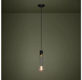 Eglo 39935 - Lampadario a sospensione con filo CEDRAL 1xE27/40W/230V nero/oro