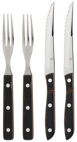 Posate nere e argentate in acciaio inox 4 pz Old Farmer Classic – Gense