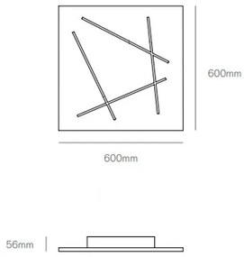 Flat plafoniera 51w 4000k 2700lm