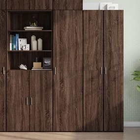 Credenza Rovere Marrone 45x42,5x185 Cm İn Legno Multistrato /