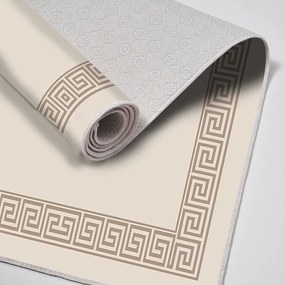 Set di tappetini per il bagno marrone chiaro 2 pz 60x100 cm – Foutastic