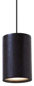 Solid Lampada a Sospensione Cilindro Nero Rovere Tintao - Terence Woodgate