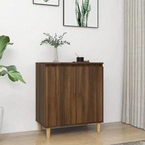 Credenza rovere marrone 60x35x70 cm in legno ingegnerizzato