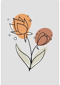 Quadro su tela – Fiore minimalista No3