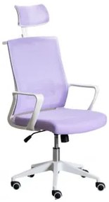 Sedia da Ufficio con Ruote e Braccioli Teill Colors Violetta Lavanda - Sklum