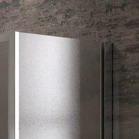 Box doccia angolare 120x80 vetro opaco altezza 180cm  K410NS - KAMALU