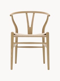 Sedia in legno con seduta intrecciata CH24 Wishbone Chair