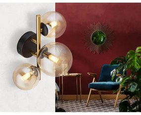 Globo 56135-3W - Lampadario a plafone LED RIHA 3xG9/3,5W/230V ottone