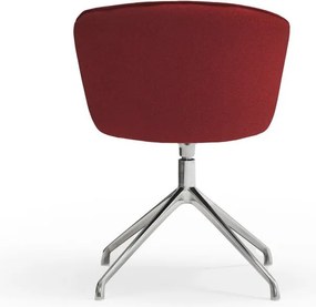 Set di sedie da pranzo burgundy in imbottito 2 pz Add – Teulat