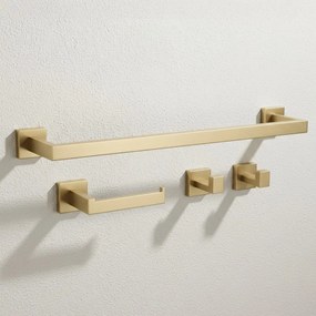 Set accessori da bagno Rio Brush Gold 4 pezzi