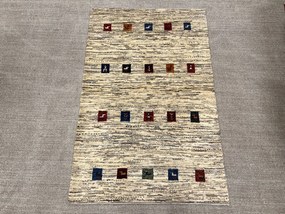 Gabbeh Tappeto 160x100 Beige (Iran) Annodato A Mano