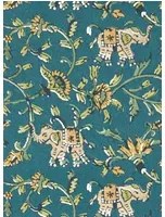 Clarke & Clarke Carta da parati Hathi - Teal