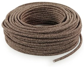 Cavo tessile H03VV-F 3 x 0,75 mm² L 50 m MERLOTTI canvas marrone matassa