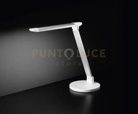 Hal lampada da tavolo in alluminio e plastica bianco lucido led 7w ...