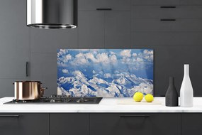 Rivestimento parete cucina Paesaggio di nuvole di montagna 100x50 cm