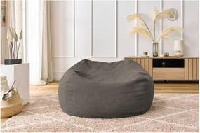 Puof a sacco grigio/marrone Voltaire – Bobochic Paris