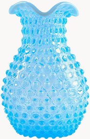 Vaso in vetro soffiato Opaline Hobnail, alt. 21 cm