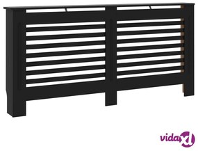 vidaXL Copertura per Radiatore Nera 172x19x81,5 cm in MDF