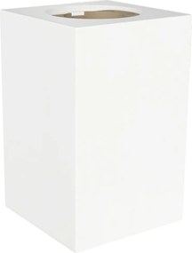 Plafoniera Quadrata 70x70mm h110mm GU10 in Gesso Pitturabile