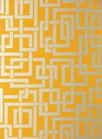 Tapete Enigma von Farrow & Ball - Yellow/ Gold