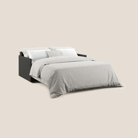 Evans Divano letto in morbido tessuto impermeabile T02 nero