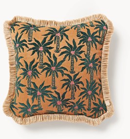 Cuscino reversibile da esterno fatto a mano Laura & Jackie