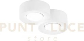 Plafoniera athen tonda bianca 2 luci attacco gx53 26xx20x6,3cm in g...