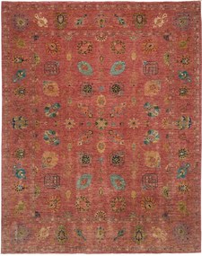Samarkand Tappeto 240 x 300 Viola (Pakistan) Annodato A Mano