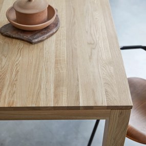 Tikamoon - Tavolo in legno di rovere massello 90x90 Eden