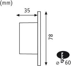 Paulmann 92924 - LED/1,7W Illuminazione scale WAND 230V