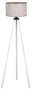 Duolla - Lampada con piedistallo 1xE27/60W/230V diametro 44 cm beige/bianco