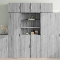 Armadietto Grigio Sonoma 80x42,5x225 cm in Truciolato 3281348